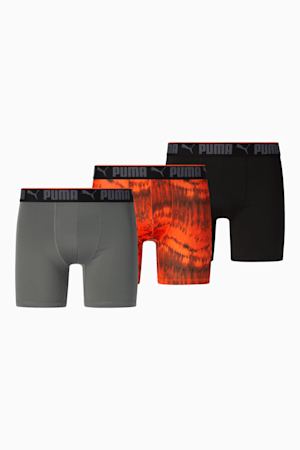 Men's Boxer Briefs [3 Pack], ORANGE / BLACK, extralarge